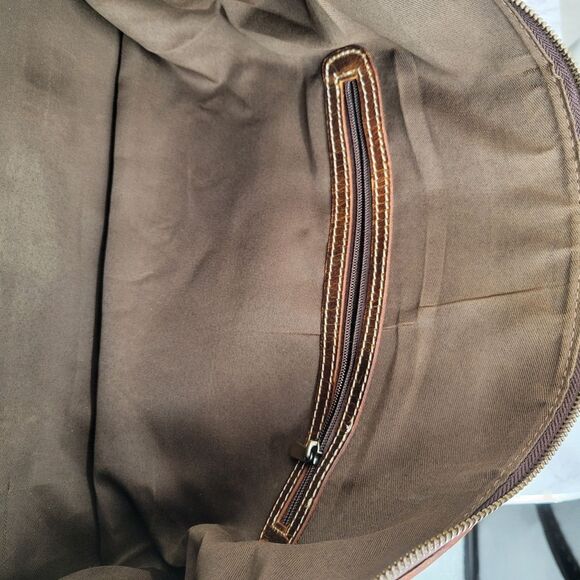 Rustic Town Brown Leather Duffel Bag - Picture 14 of 16